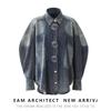 2025 Spring Designer Large Button Denim Cocoon Jacket for Women