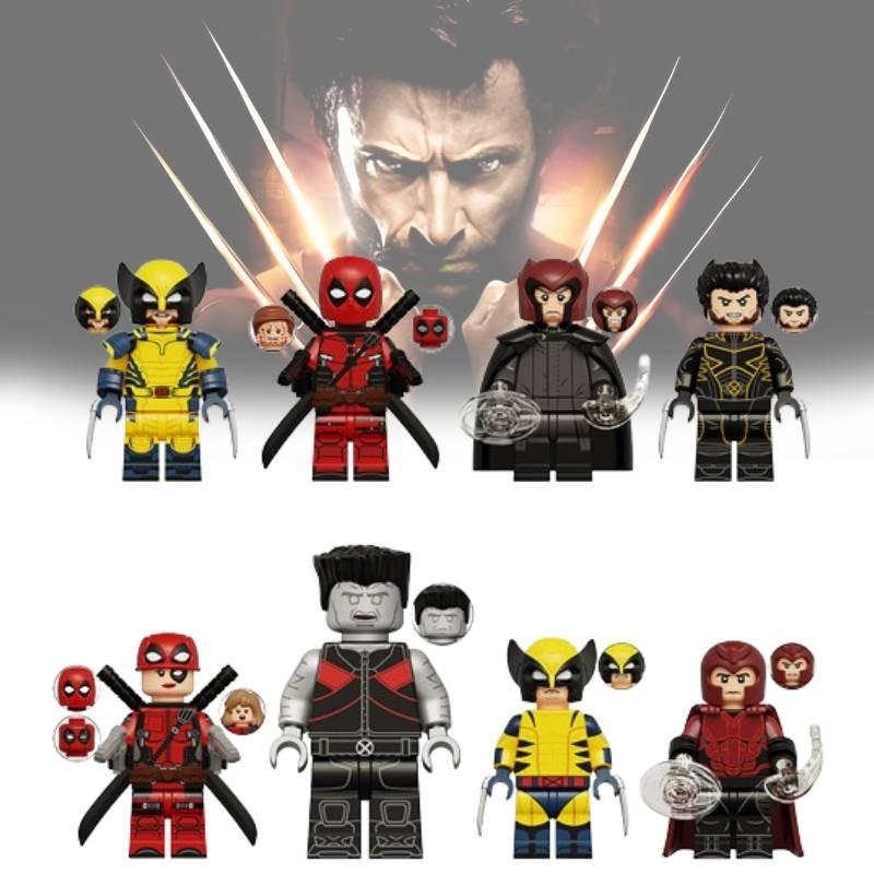 Kt1076 Wolverine Deadpool Magneto Strongman Building Block Figurines For Creative Play And Imaginative Fun