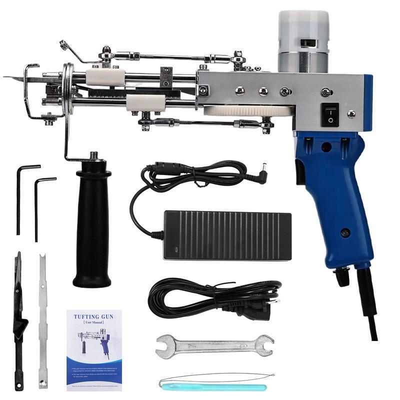 99 Вт Ручная машина для плетения ковров Портативные инструменты для изготовления ковров Машины для плетения ковров Флокировальные машины 2 в 1 Электрический тафтинговый пистолет