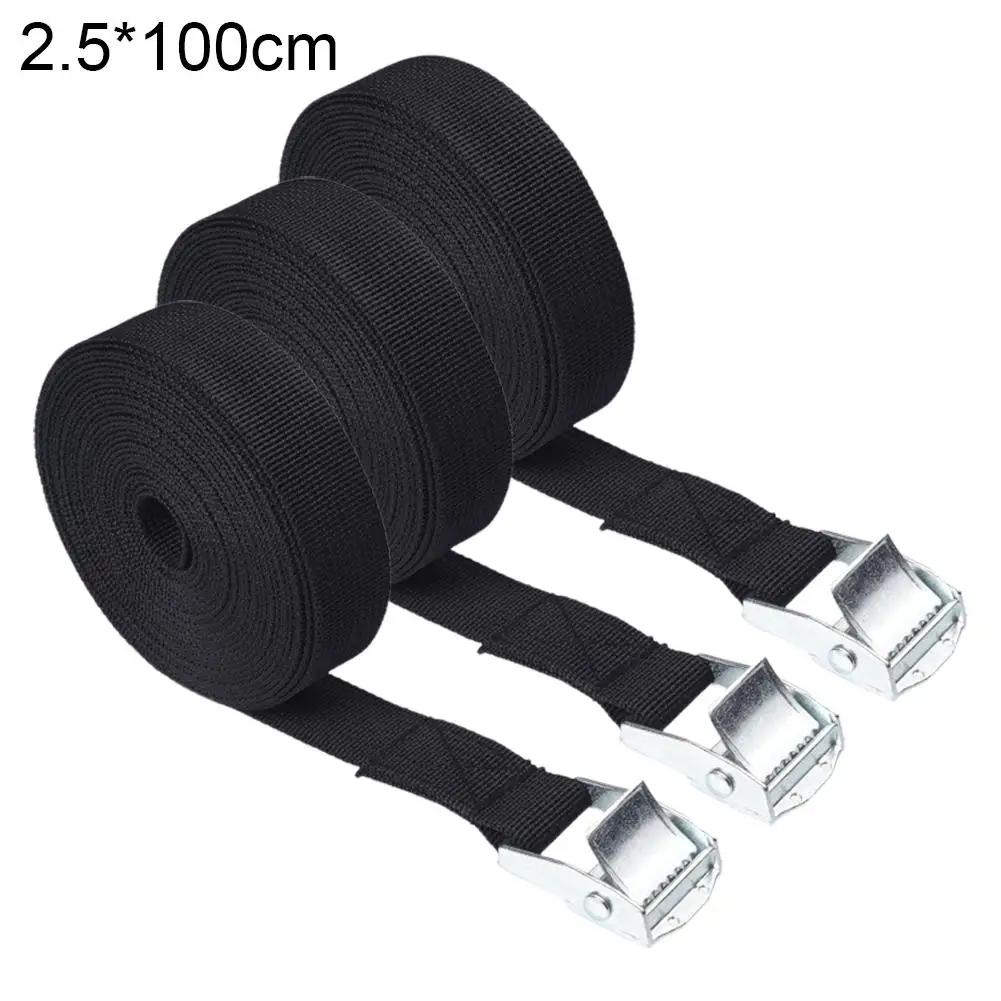 1/3 шт. 1 м ремень с пряжкой для крепления груза, ремни для автомобиля, мотоцикла, велосипеда с металлической пряжкой, буксировочный трос, прочный ремень с трещоткой для багажа
