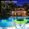 LED Solar Floating Pool Light RGB Waterproof Outdoor Above Ground Pool Lamp For Swimming Pools Party Hot Tub Decor Accessory