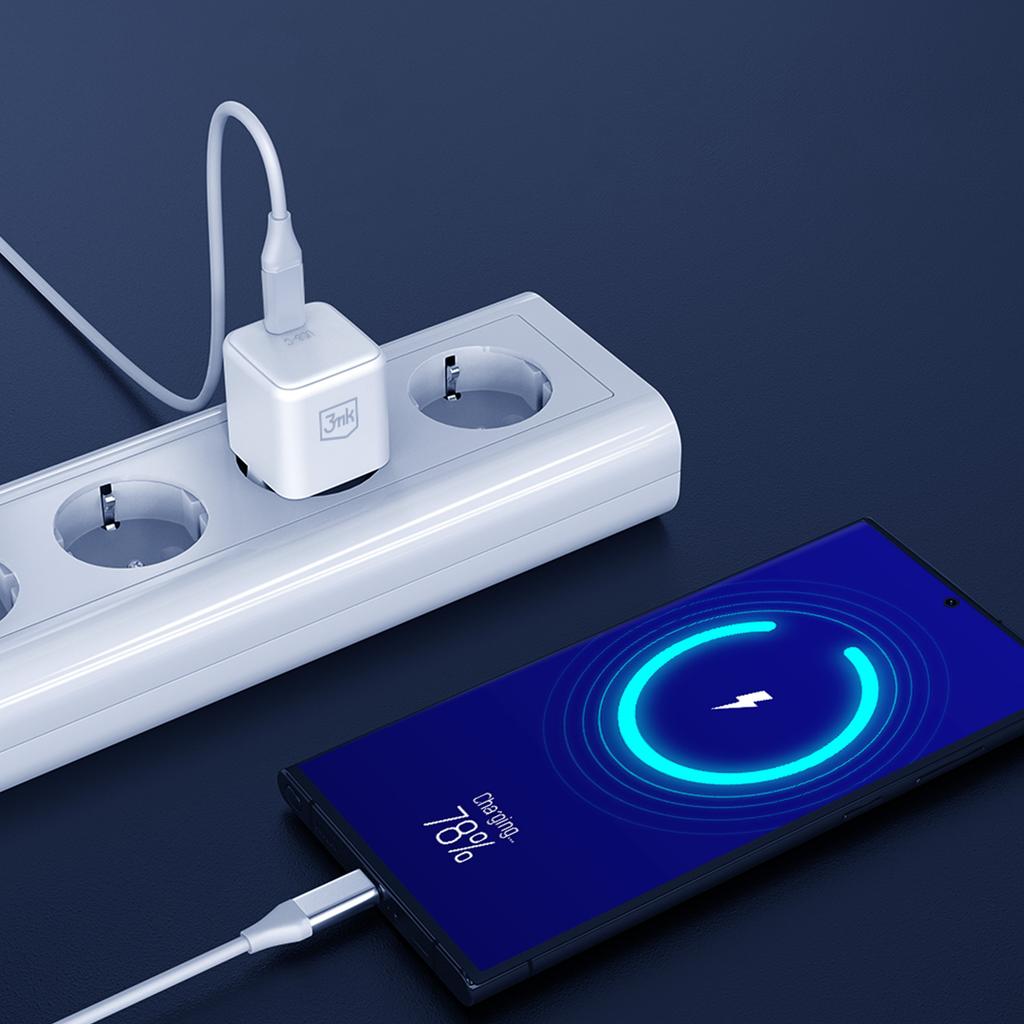 Accessories - 3mk Hyper Charger PD 25W+USB Cable C to C White