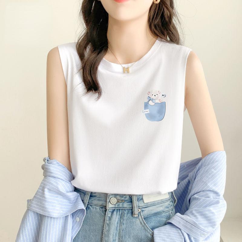 Cool and Comfortable Women's Sleeveless Cotton Vest for Women