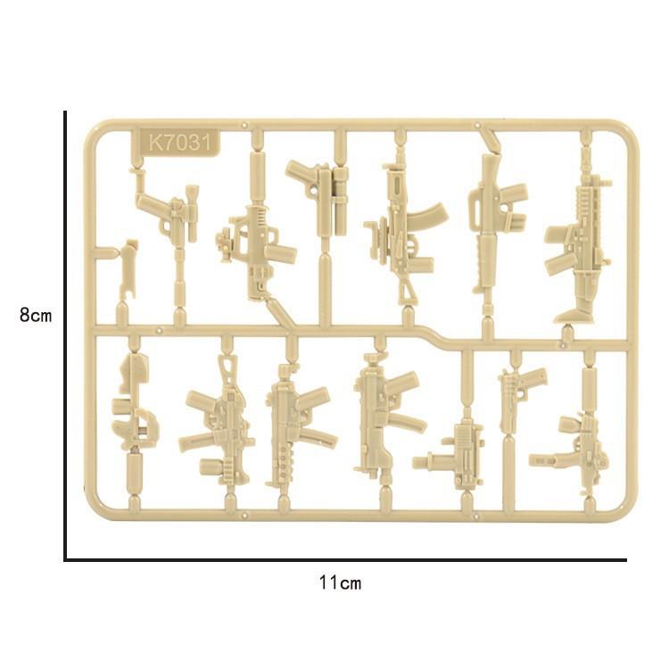 World War Ii Building Block Doll Military Toy Accessories Parachute Weapon Piece Equipment