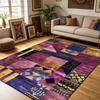 Retro Persian Patchwork Living Room Carpet Abstract Style Non-slip Washable Coffee Table Rug Short Velvet Soft Entrance Door Mat