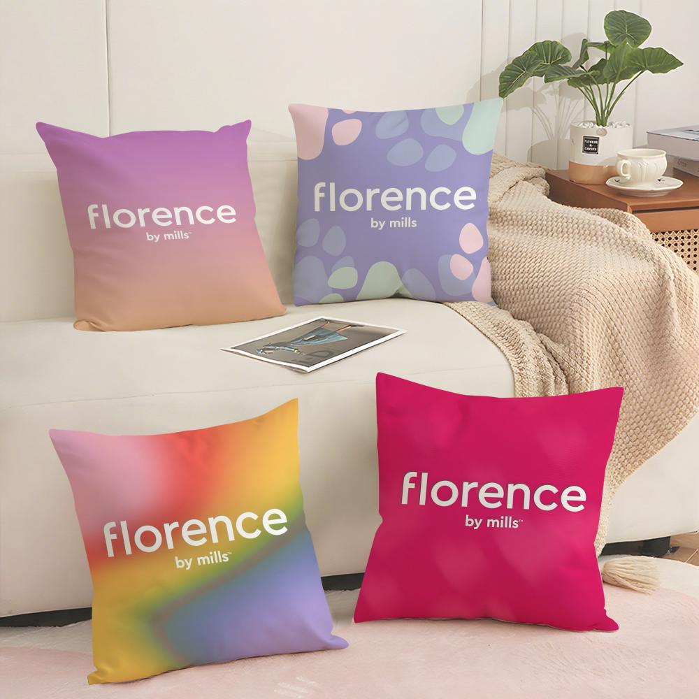 Fashion FFlorence By mMills Cushion Cover Short plush Doublesided Print Square Throw Pillow Covers Sofa Home Cushion Decor
