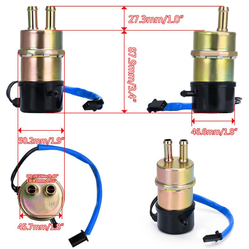 Free Shipping Fuel Pump For Honda Shadow 1100 VT1100 VT1100C VT1100C2 VT1100C3 VT1100T 8mm WX-DZB11