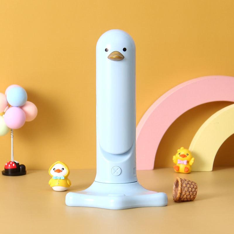Cute Duck Foldable Led Rechargeable Desk Lamp For Kids With Phone Stand