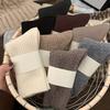 5 Pairs of Mixed Color Autumn and Winter Striped Thick Warm Retro Coffee Women's Socks Dopamine Women's Mid Tube Socks