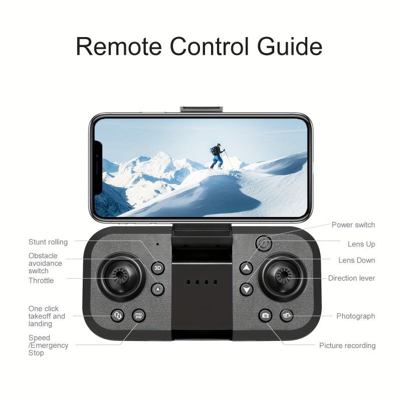 S119 Remote Control Brushless Drone, HD Camera Quadcopter, Folding Optical Flow Positioning, ESC WIFI, Obstacle Avoidance Function