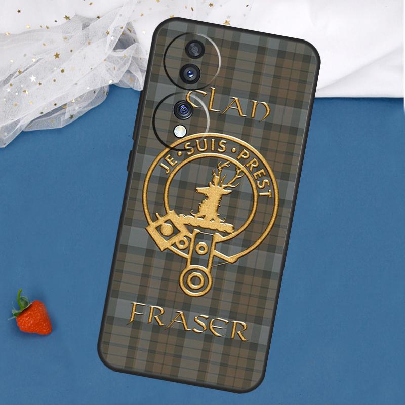 Чехол с шотландским узором клана Фрейзер для Honor Magic 7 5 6 Lite 8 Pro 200 400 50 70 90 X8c X8b X9a X9b X9c X9d Win RT