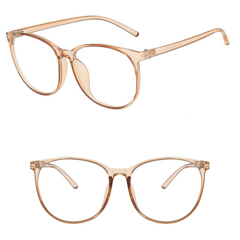 Очки для компьютера, женские круглые очки с защитой от синего света, мужские очки с оптической блокировкой, прозрачные