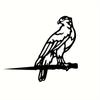 Metal Hawk Silhouette Rustic Birds of a Feather Decor for Outdoor Spaces, Ideal for Home, Garden, and Patio Decorations