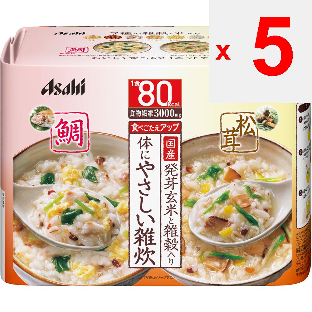 Asahi Сброс тела Tai & Matsutake Mushroom Porridge 5 порций еда Низкокалорийные продукты еда