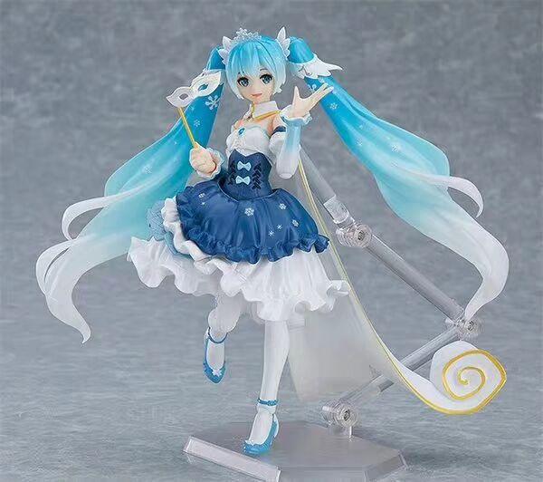 Hatsune 10th Anniversary Snow Hatsune Virtual Singer Figma Movable EX-054 Hatsune Movable Box Hand Hand