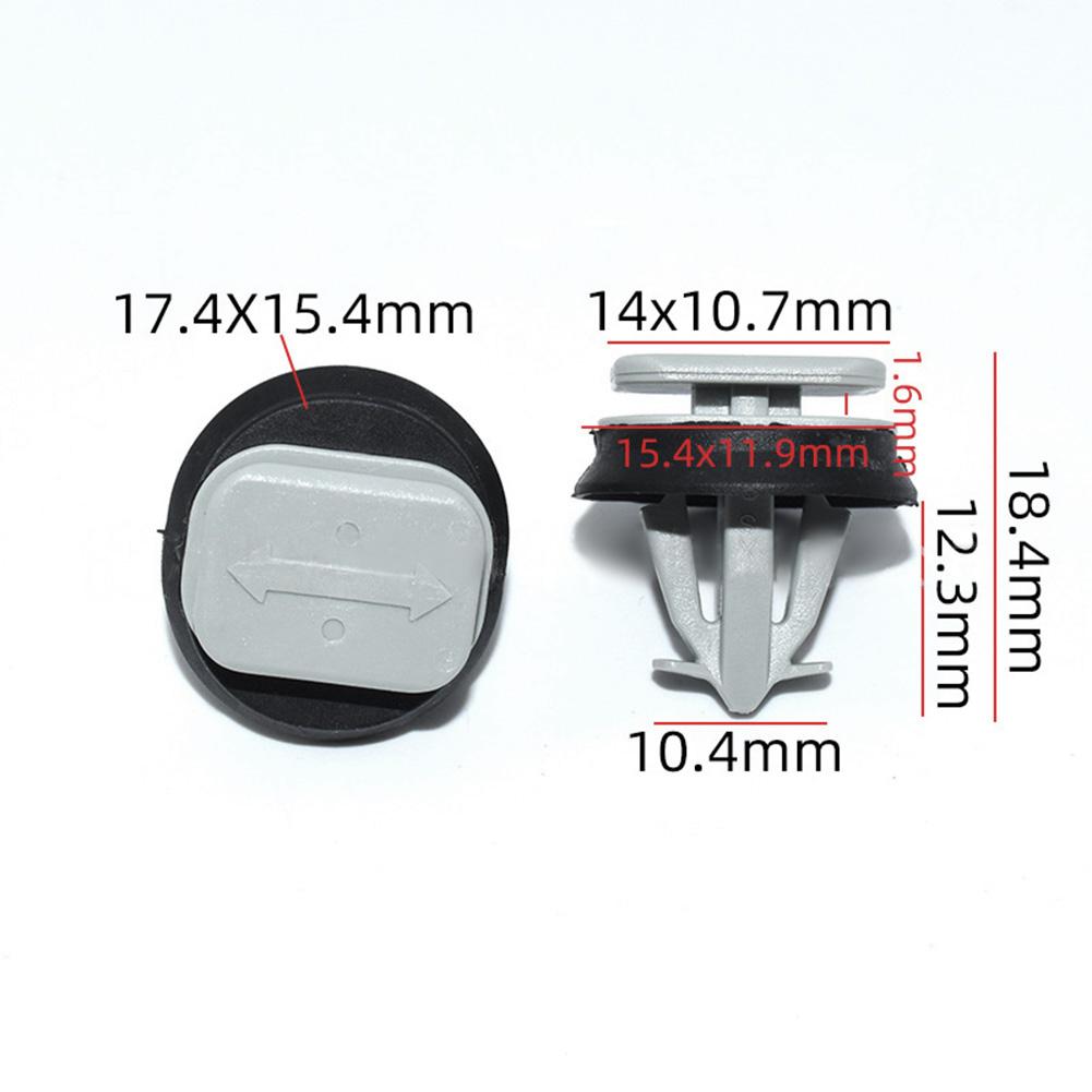 Dimension As Per Drawing A-pillar Trim Clips Gray Plastic Material Multiple Installations OEM Number 5801720444