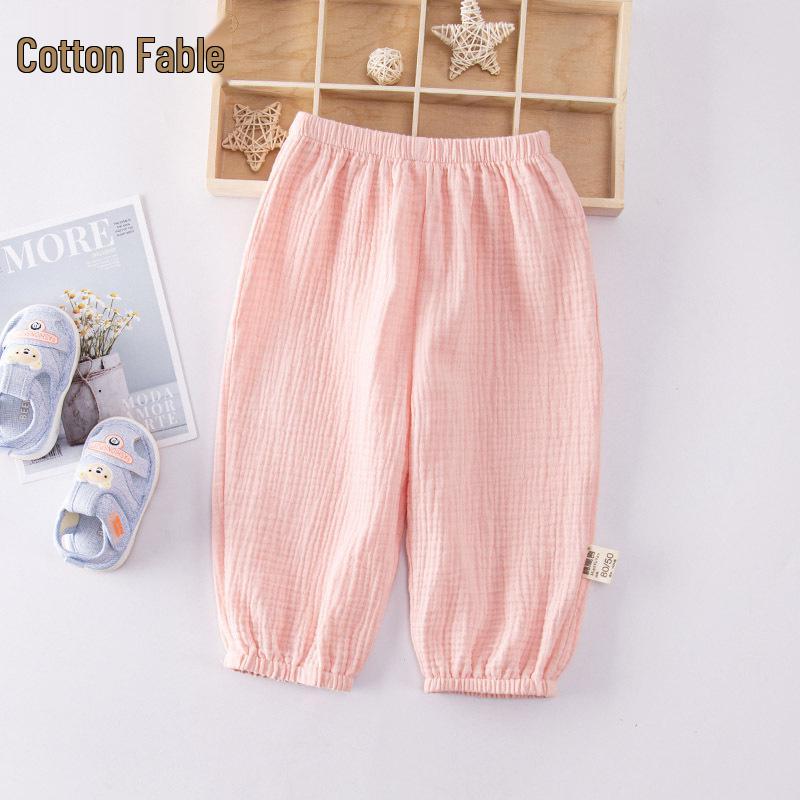 Детские хлопковые шорты-блумеры для мальчиков и девочек - Легкие брюки от комаров для весны, лета и осени