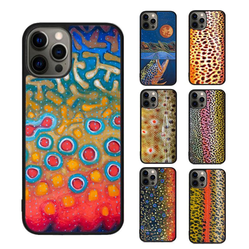 Чехол для телефона Fly Fishing Brown Trout Для iPhone 17 Air 15 16 16e 14 13 Pro Max Coque 12 11 Pro Max Для Apple PLUS fundas
