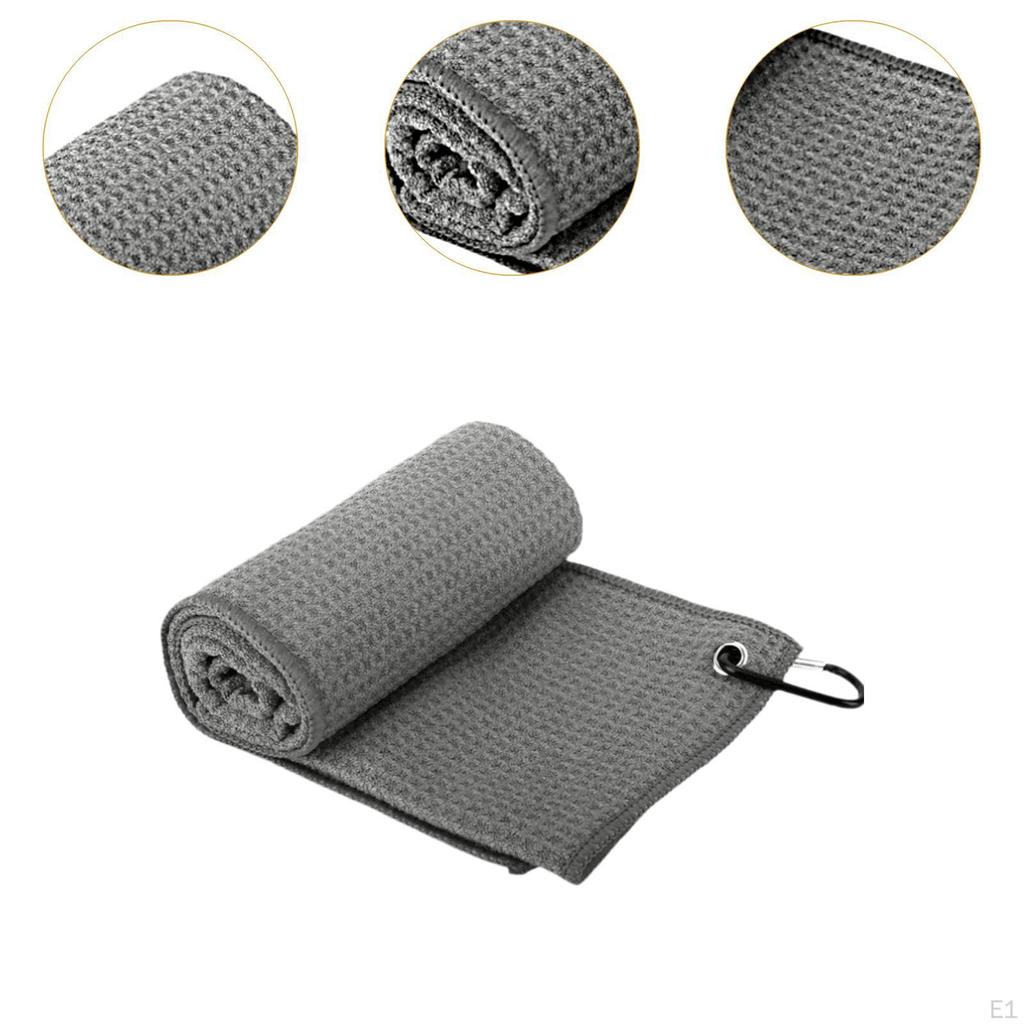 Сумка для полотенец для гольфа, маленькая, с карабином, мягкая, быстросохнущая, впитывающая воду