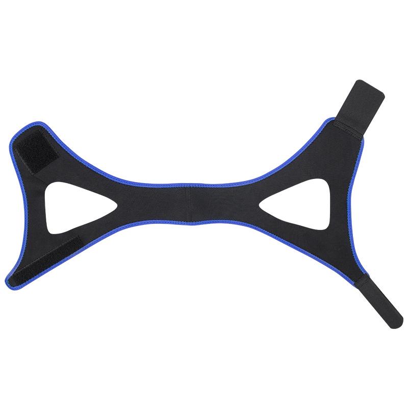 Синий треугольный ремешок для подбородка для облегчения храпа у взрослых