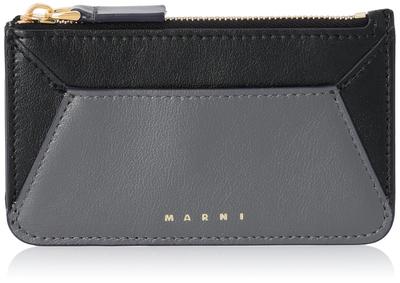 Визитница PFMO0057U1P2644 MUSEO Женская [Marni] MERCURY/BLACK [товар]