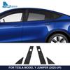 Пленка на стойки B автомобиля с рисунком из углеродного волокна для Tesla Model Y Juniper Modely 2025 2026 Защита лакокрасочного покрытия Защита от царапин Аксессуары