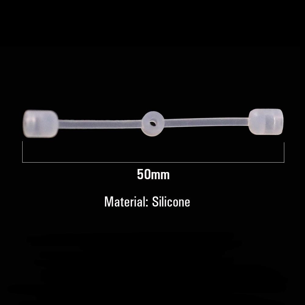 20pcs Fishing Skirt Tools Jig Rattles Connection Straps For Spinnerbait Buzzbait Bass Snapper Fishing Lure Hook Accessories