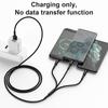 Câble de Charge 3 en 1 - E.F.CONNECTION - Nylon Tressé 1,2 Mètre Noir