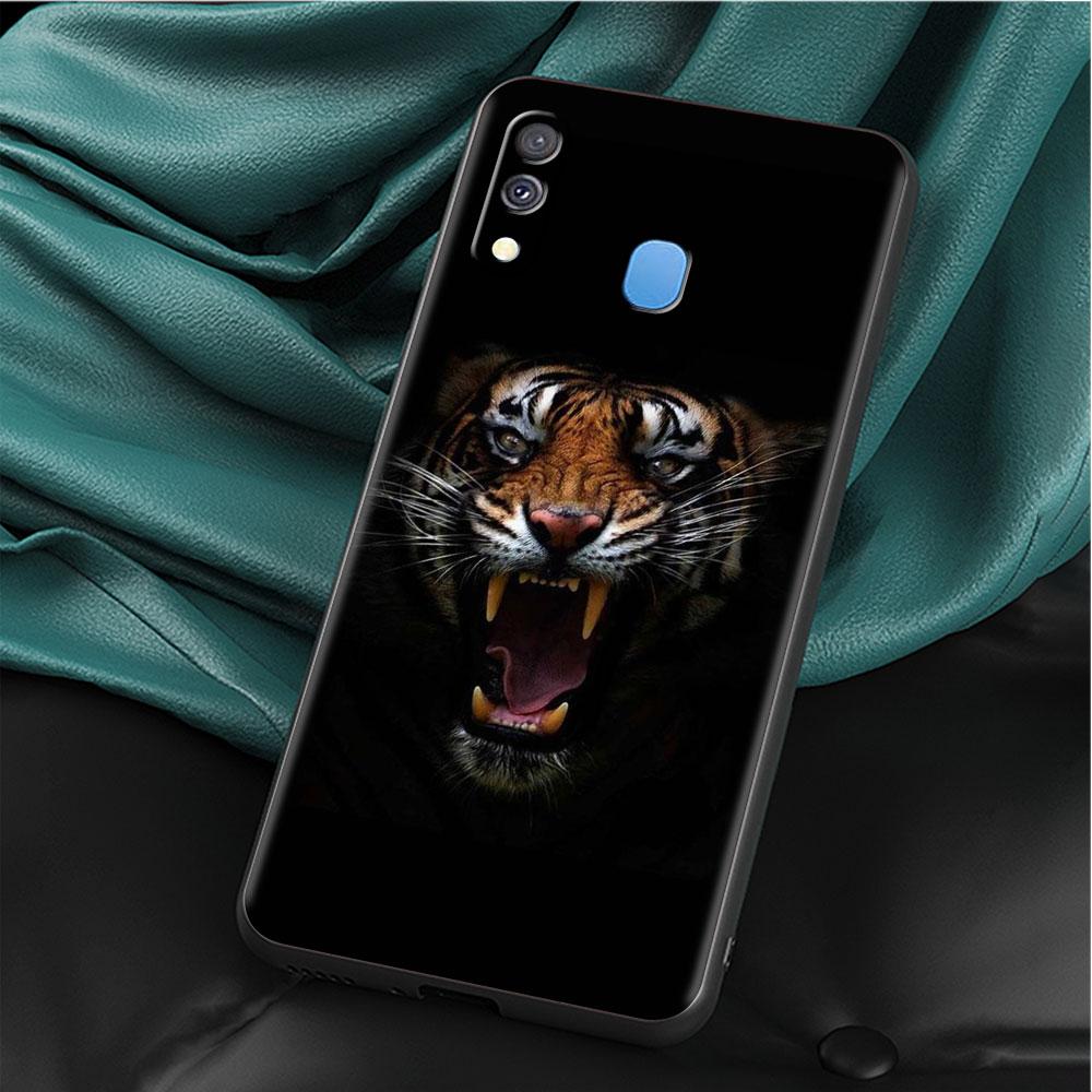 Чехол с изображением волка, собаки, кошки, птицы, льва, тигра, животного для Samsung Galaxy A50 A02s M31 A70 A30 A10 A20e A40 A10s M30s M51, черный чехол для телефона