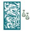 Polymer Clay Silk Screen Stencils Reusable Silkscreen Print Kit for Printing Clay Stamps Jewelry Earrings Decoration Template