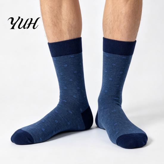 Men Argyle Crew Socks Socks, Plus Size, Colorful Striped Cotton Retro Casual Dress Thickened Autumn Winter for Cold Weather Soft Breathable Footwear