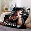 Customiz Name Personality Juice WRLD Blanket Soft &Warm Sofa Office Bed Travel Lunch Break Blanket, Gift Suitable All Seasons