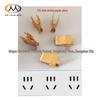 Smart Electrical Power Socket with Spring Hardware, 10A National Standard, Copper Contacts, Two/Three/Five Socket Holes