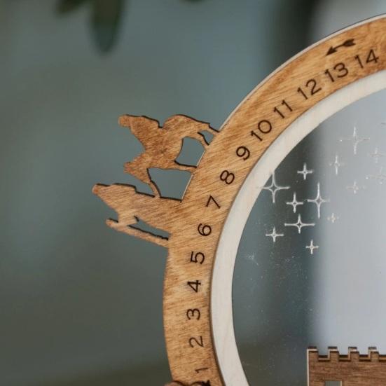 Рождественский вертеп, обратный отсчет, украшение, рождественский светящийся вертеп, центральный элемент, Воскресение Иисуса, пасхальное украшение для столешницы, каминной полки