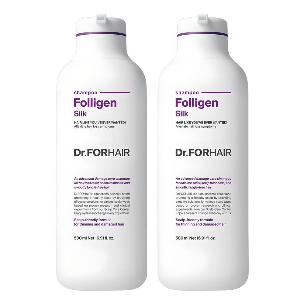 Dr. For Hair Polygen Silk Shampoo for Damaged Hair Floral Scent 500ml 2 pcs