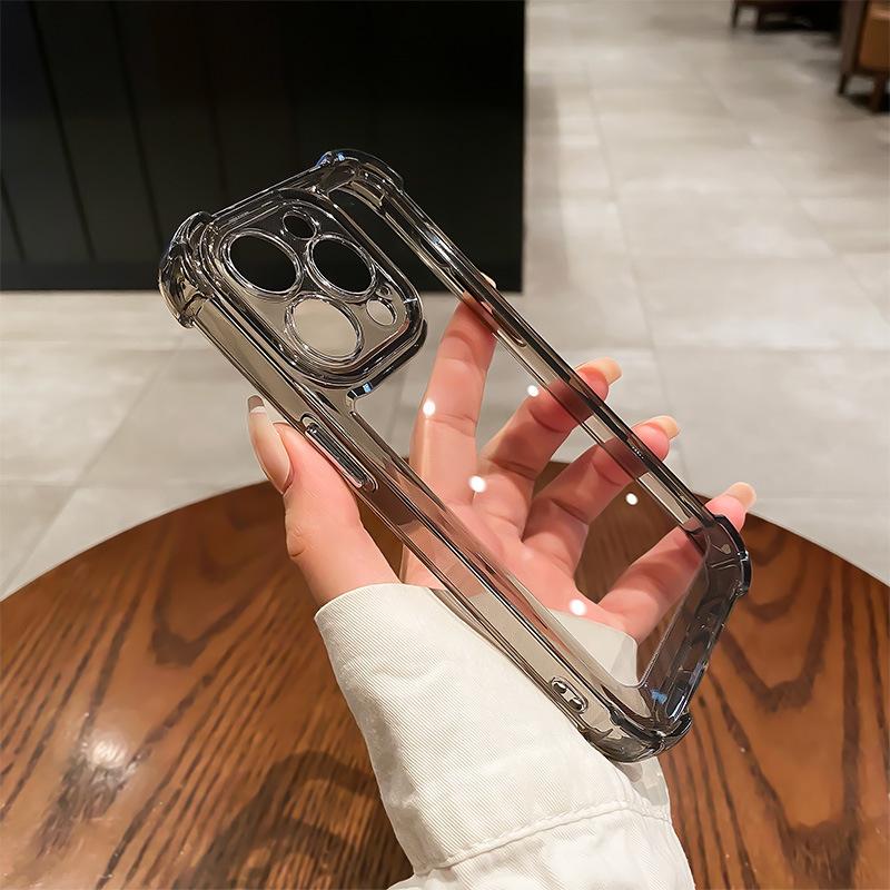 Подходит для Apple 15 Чехол для мобильного телефона Iphone13 Прозрачный 16Pro Акриловый с мелкими отверстиями 11 Подушка безопасности Противоударный 8 Защитный чехол