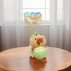 Cartoon Capybara Dolls Pendant Island Style Car Keyring Funny Plush Capybara Keychain  Gifts