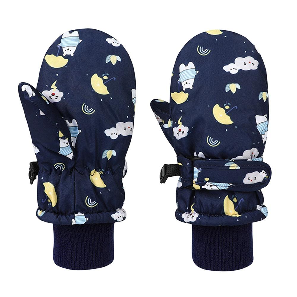 Non-slip Children Ski Gloves Warm Kids Winter Mittens Cute Snow Gloves Children Kids
