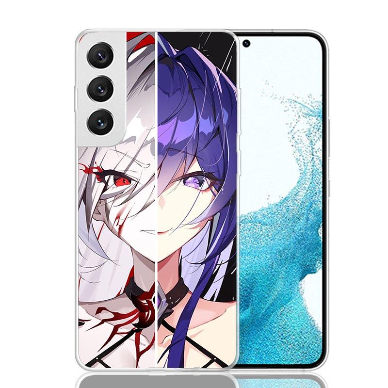 Чехол для телефона Honkai Star Rail Ахерон для Samsung Galaxy S26 Ultra S23 S24 S25 Edge S20 FE S21 S22 Plus Мягкий чехол с принтом Забавный