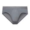 Matte Solid Color Letter Waistband Lightweight Fitted Briefs Men Underwear Gray NB2906-5GS