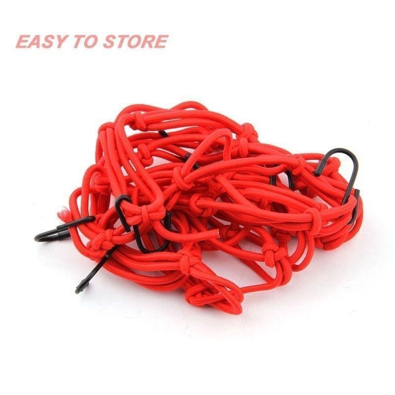 1 PC Motorcycle Luggage Net Helmet Mesh Fuel Tank Storage Rubber Band Luggage Compaction Storage Cargo Sorting Net