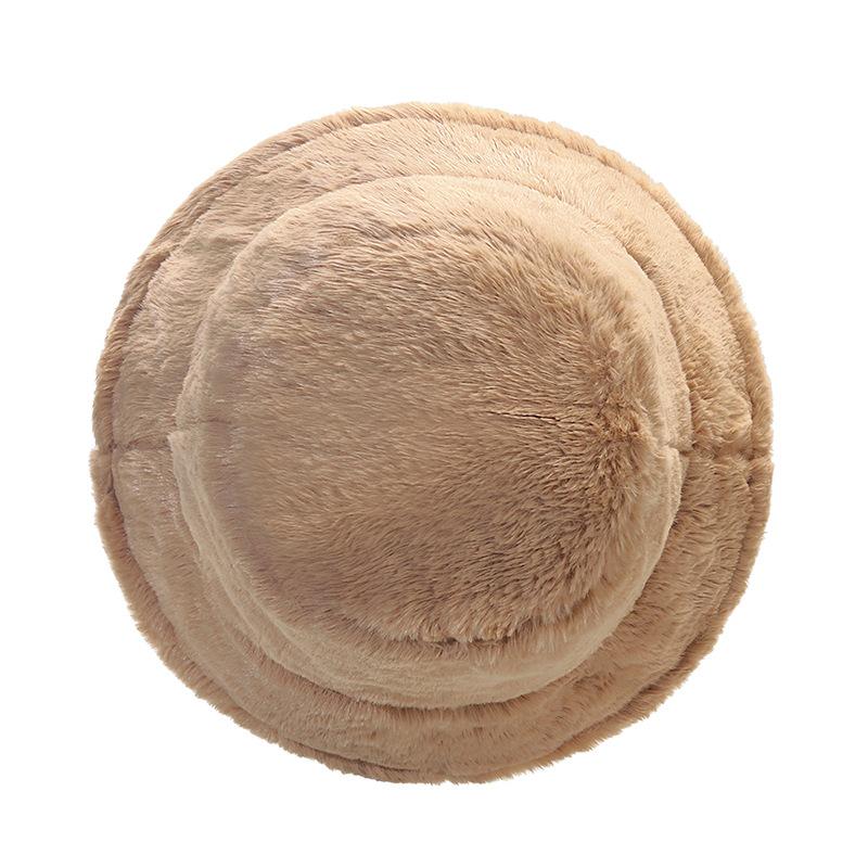 Плюшевая шляпа рыбака женская осень-зима толстая теплая панама с леопардовым принтом шляпа-тазик