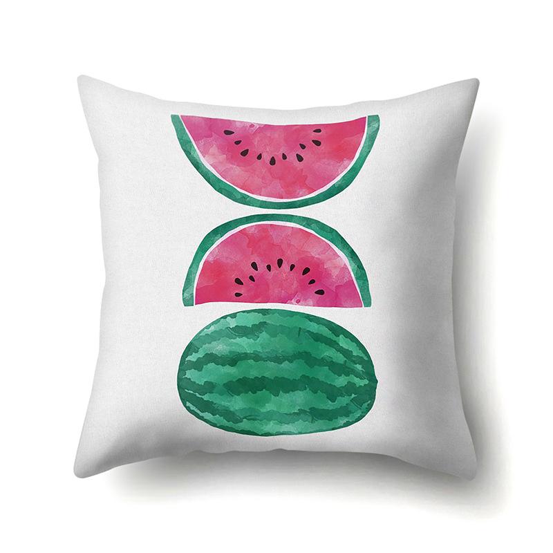 Крутая летняя фруктовая полиэстеровая наволочка, украшение для автомобиля, принт для дома, маленькая свежая милая наволочка