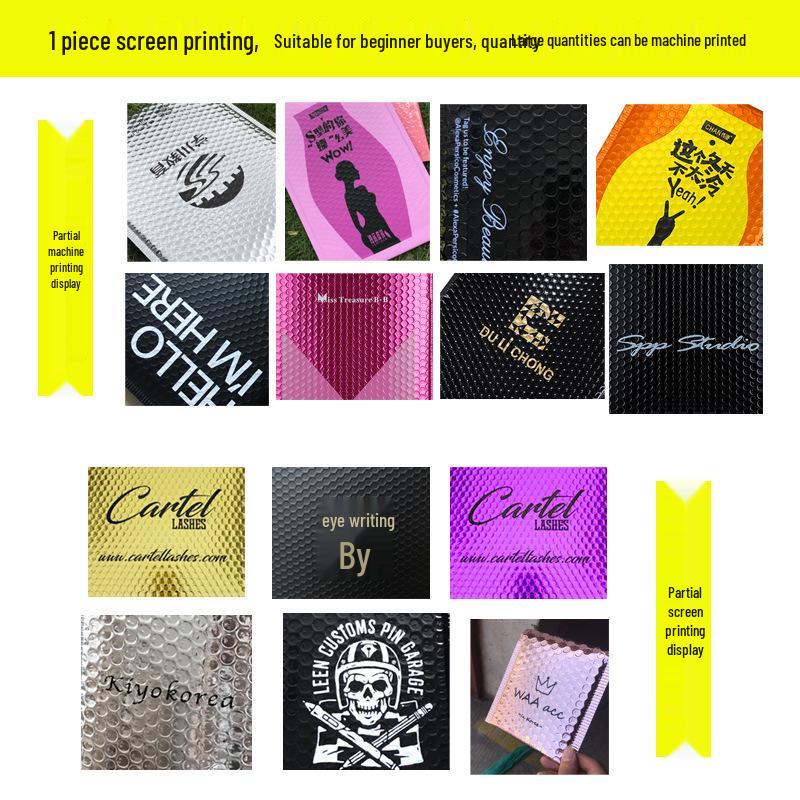 Red Aluminized Bubble Bag: Shockproof Aluminum Foil Packaging for Jewelry, Cosmetics, and Phone Cases