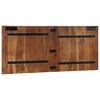 Headboard Multicolored 120 cm Solid Reclaimed Wood