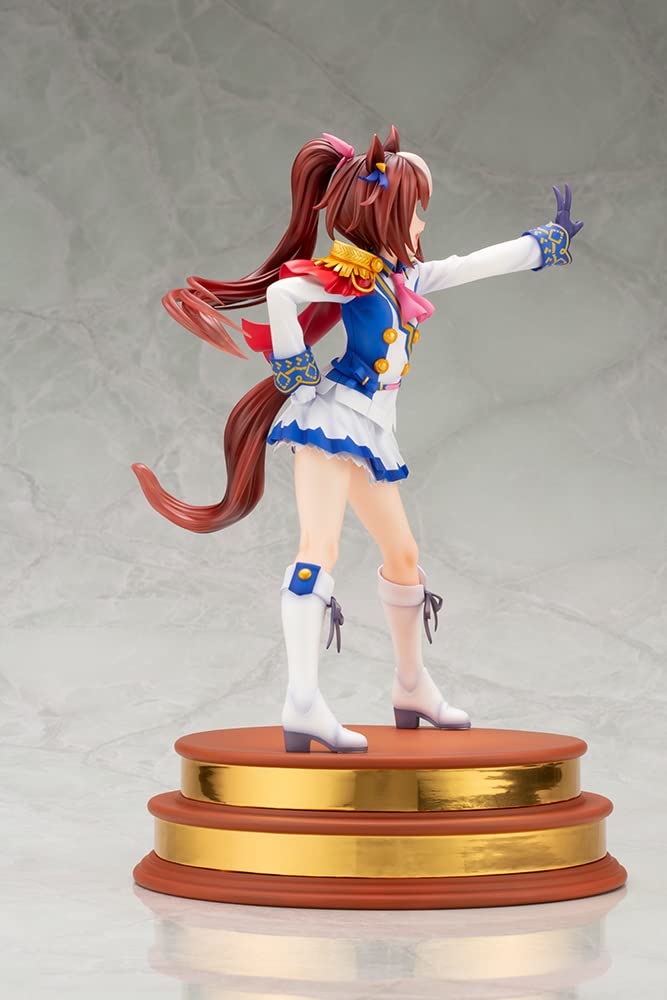 Kotobukiya Фигурка Uma Musume Pretty Derby из серии Tokai Teio выполнена в масштабе ПВХ и окрашена в готовом виде. PV047 [Мечты сбываются!] 1/7