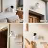Webcam Mount Bracket Anti-Drop 2 Installation Methods Wall Desk Clip Holder for Webcam Monitor Storage Transparent White