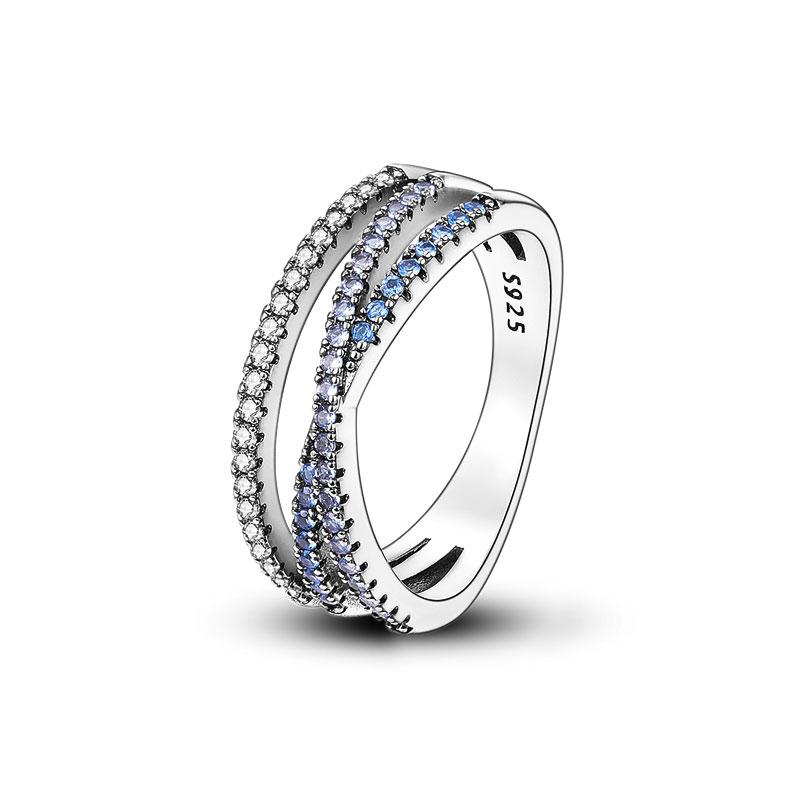 925 Silver Stackable Infinite Heart Daisy Flower Ring For Women Girl Original Silver 925 Rings Jewelry Gift