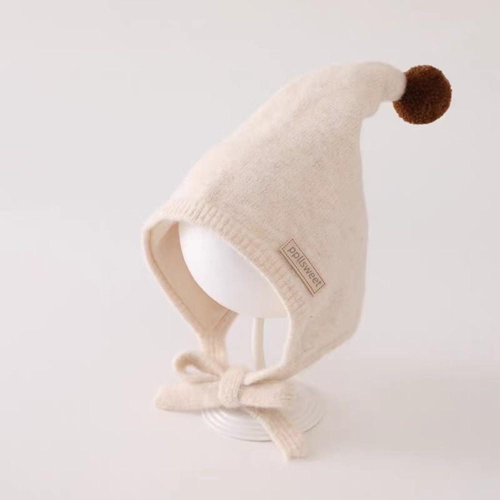 Thick Warm Baby Winter Hat Adjustable Tie Straps Pom Pom Bonnet Gifts Toddler Bonnet Baby Girls