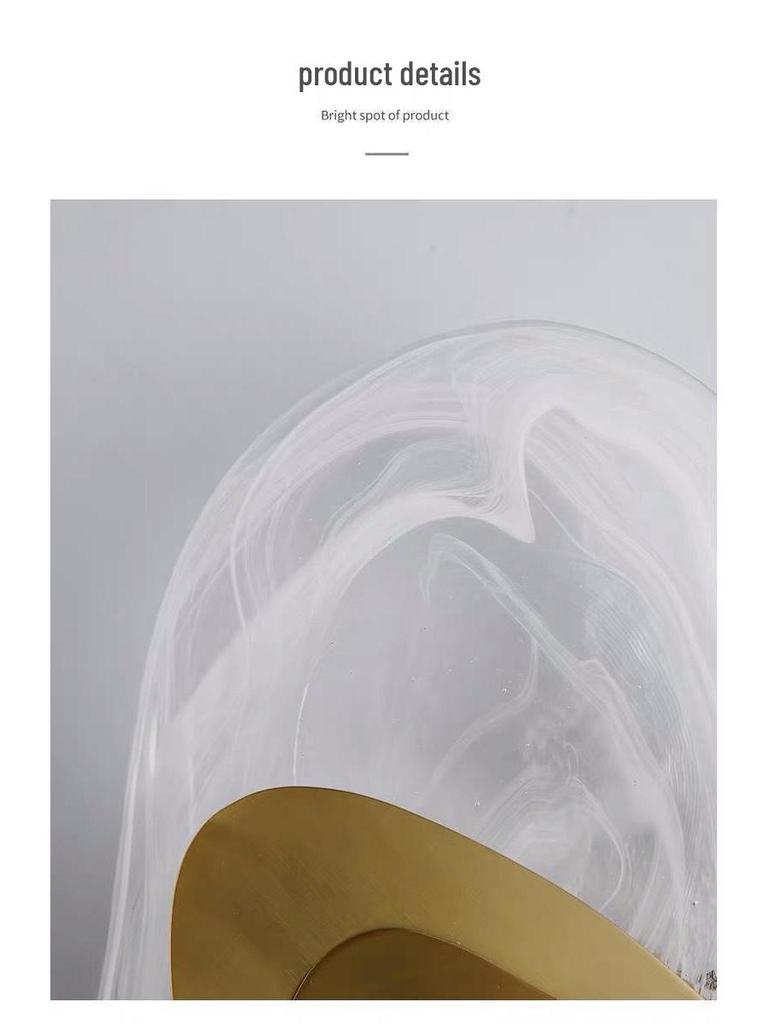 Современный стеклянный настенный светильник в скандинавском стиле - Элегантный и креативный дизайн для гостиной или спальни.